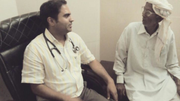 Angioplasty in 100 years old male